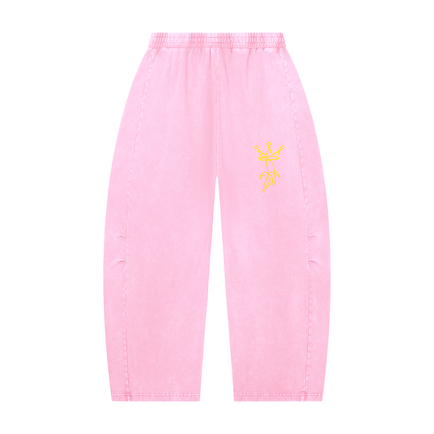 Unisex Mineral Wash Barrel Leg Pants