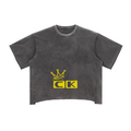 Raw Edge Snow Washed Boxy T-Shirt