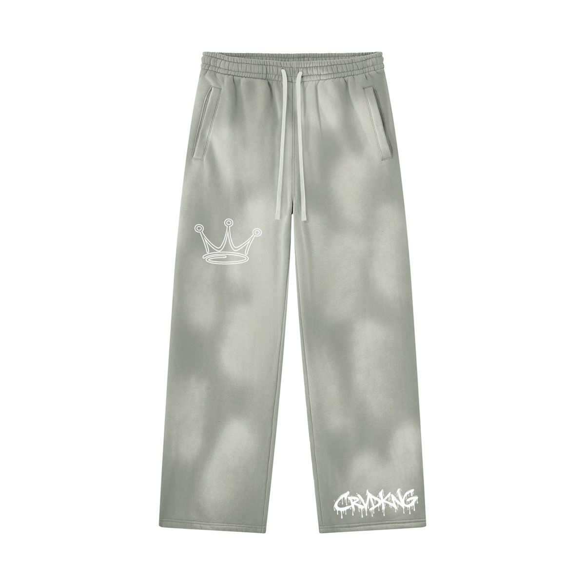 Unisex Sunfade Wide Leg Fleece Sweatpants
