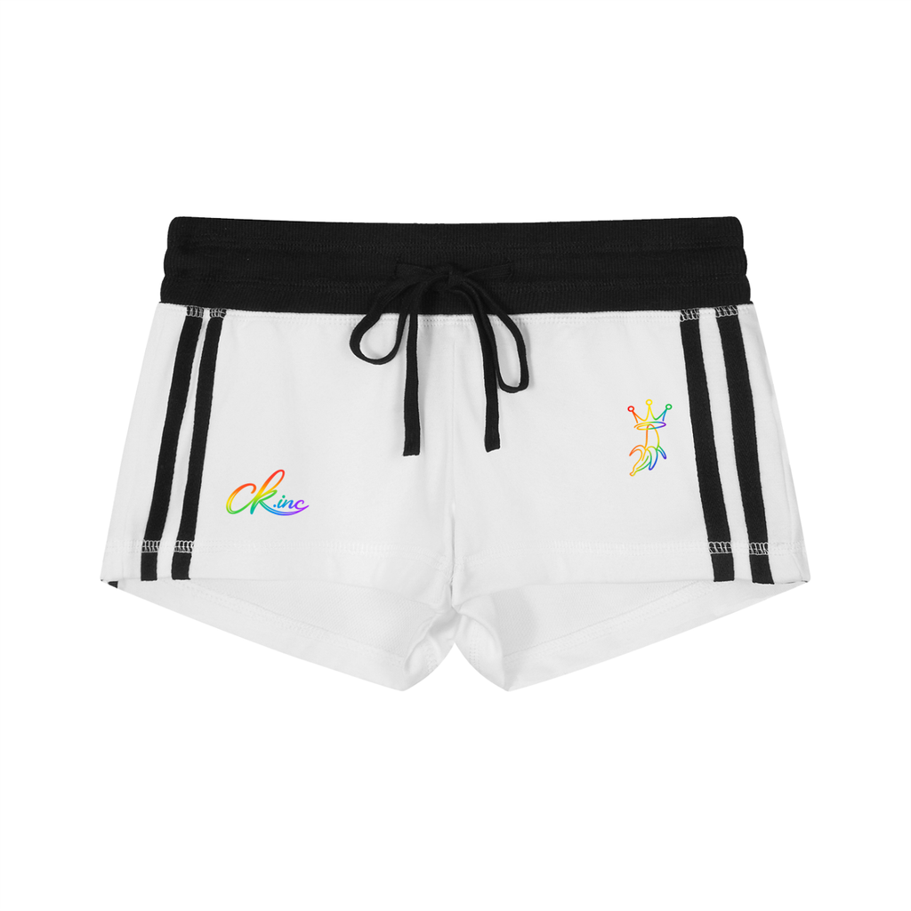 Women's Contrast Stripe Track Shorts