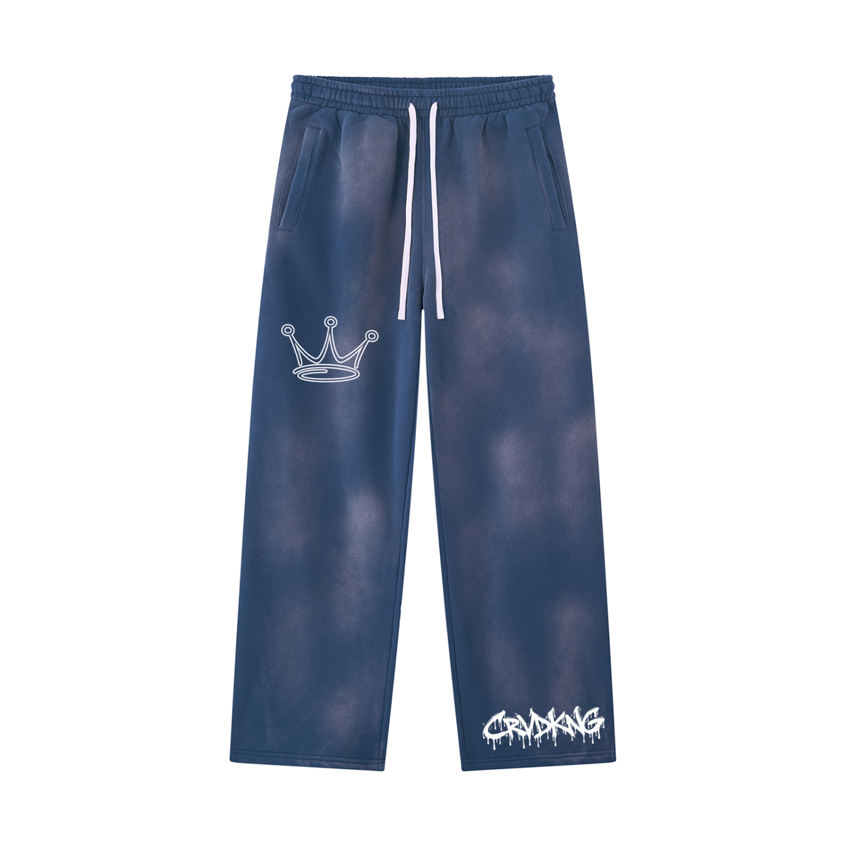 Unisex Sunfade Wide Leg Fleece Sweatpants