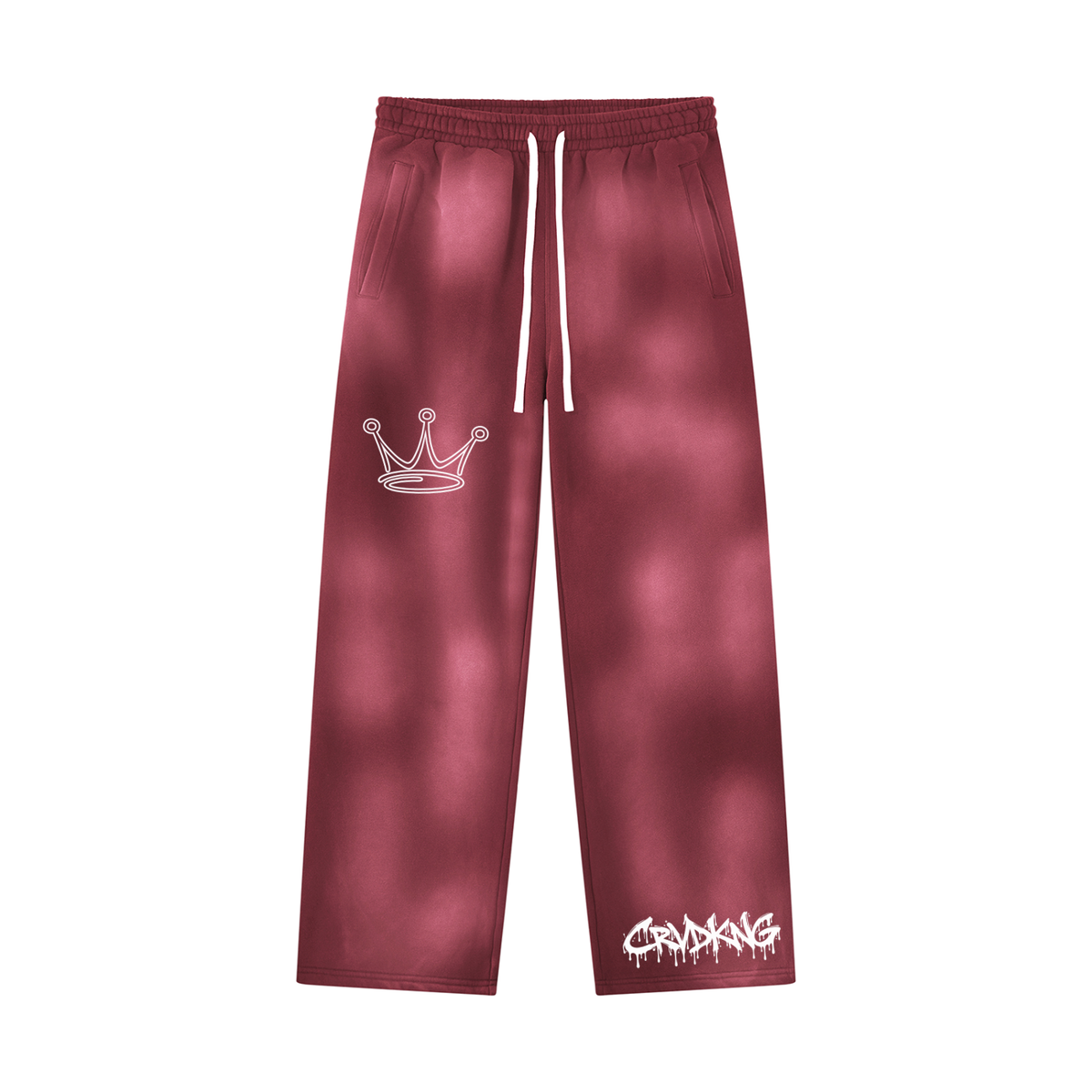 Unisex Sunfade Wide Leg Fleece Sweatpants