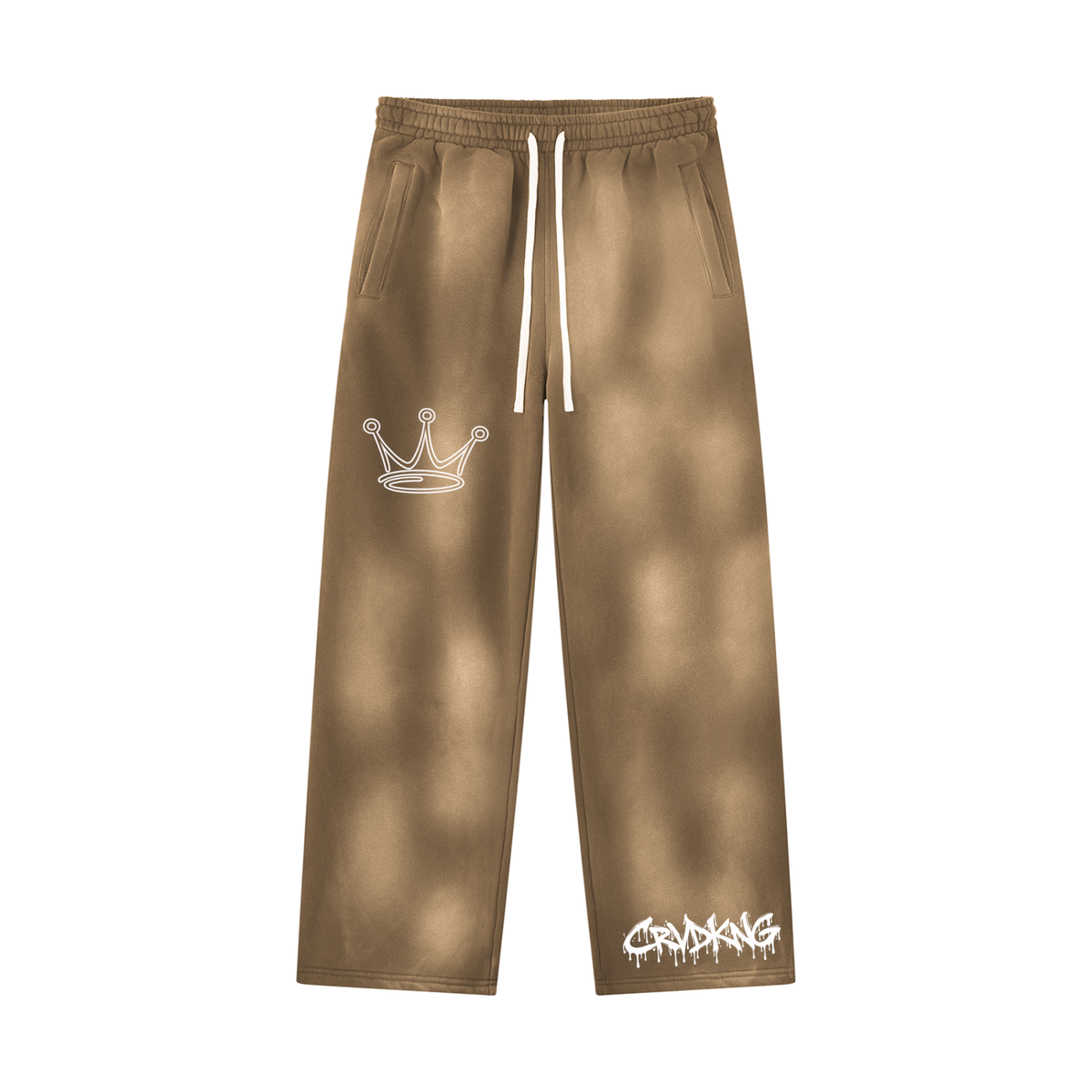 Unisex Sunfade Wide Leg Fleece Sweatpants