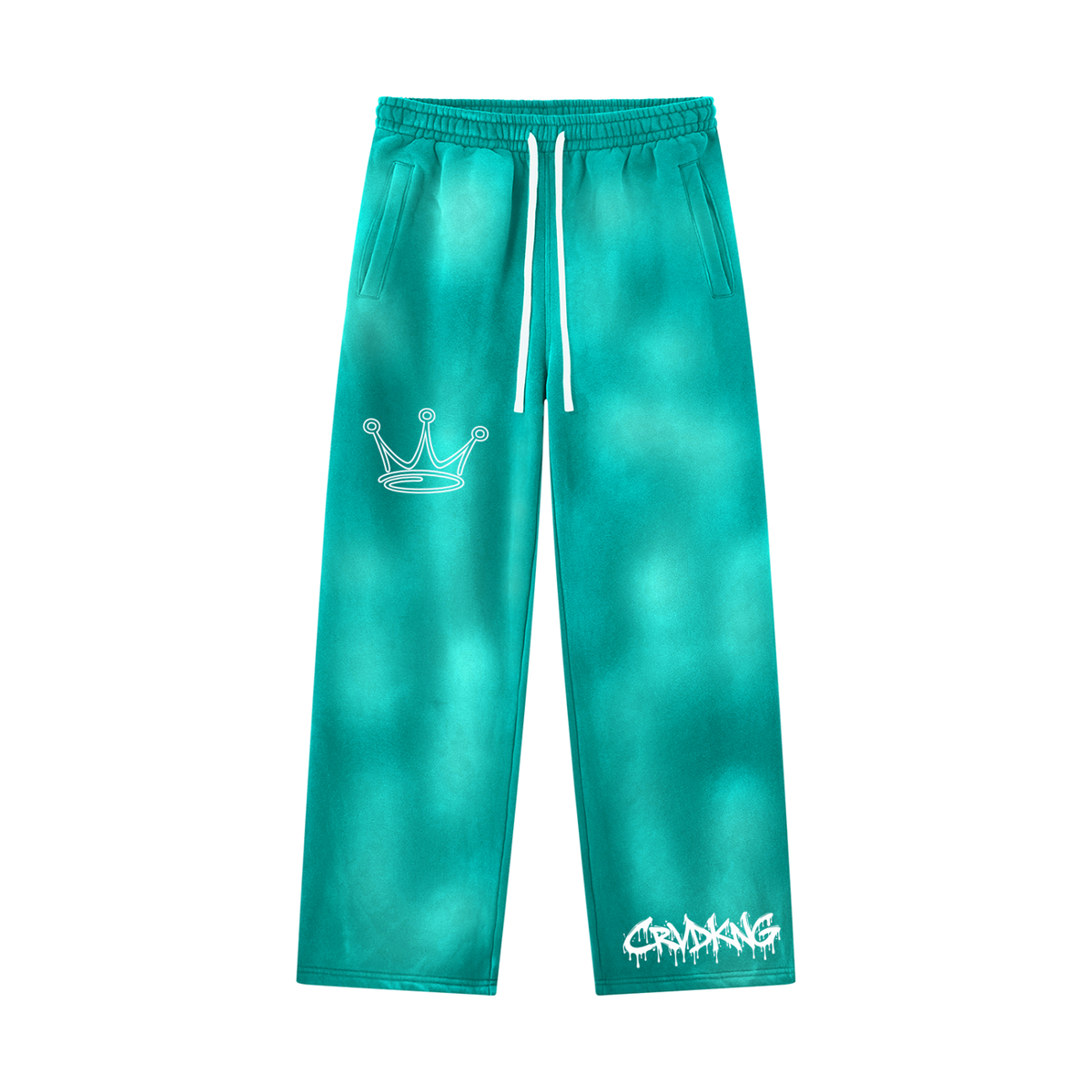 Unisex Sunfade Wide Leg Fleece Sweatpants