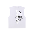 Raw Edge Cotton Tank Top