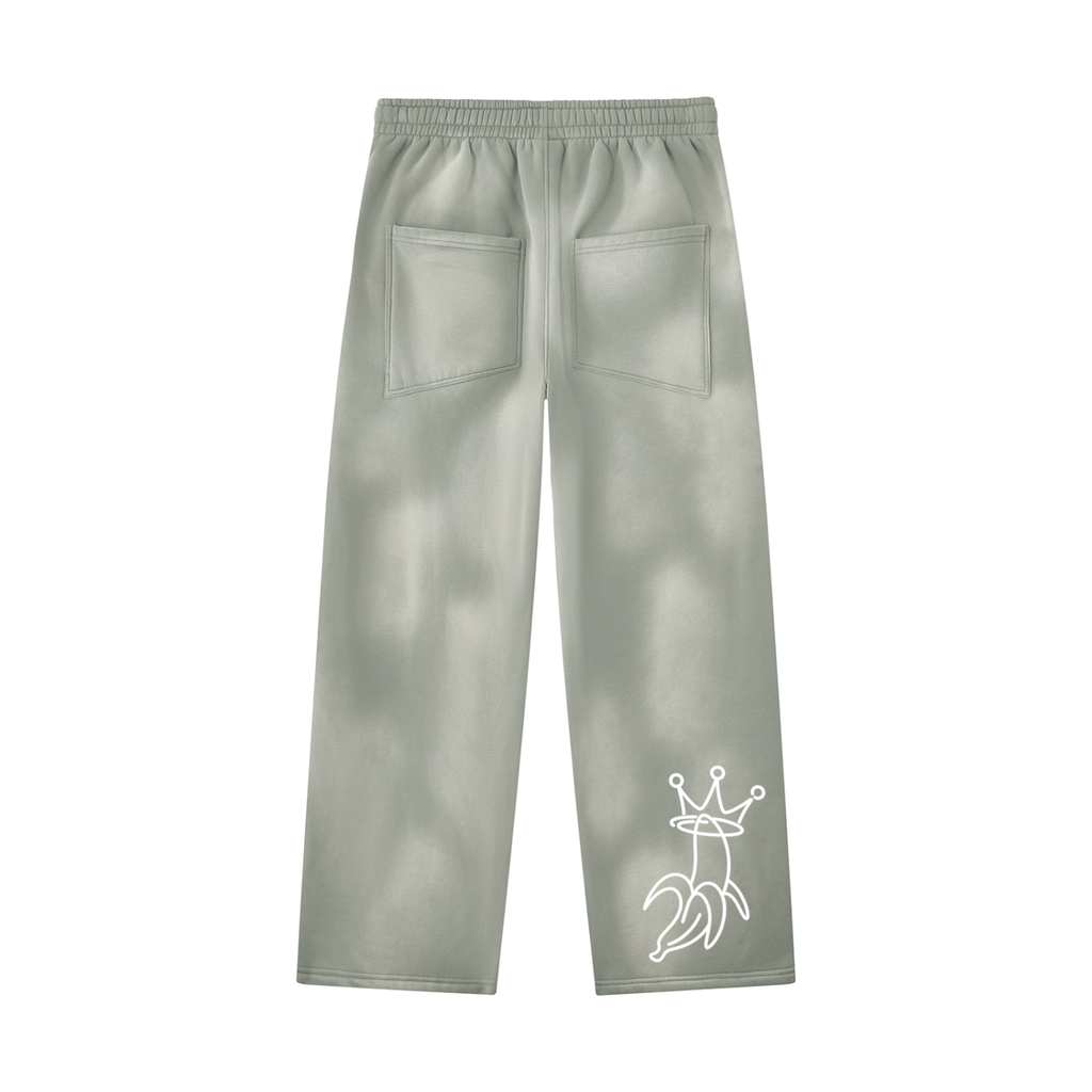 Unisex Sunfade Wide Leg Fleece Sweatpants