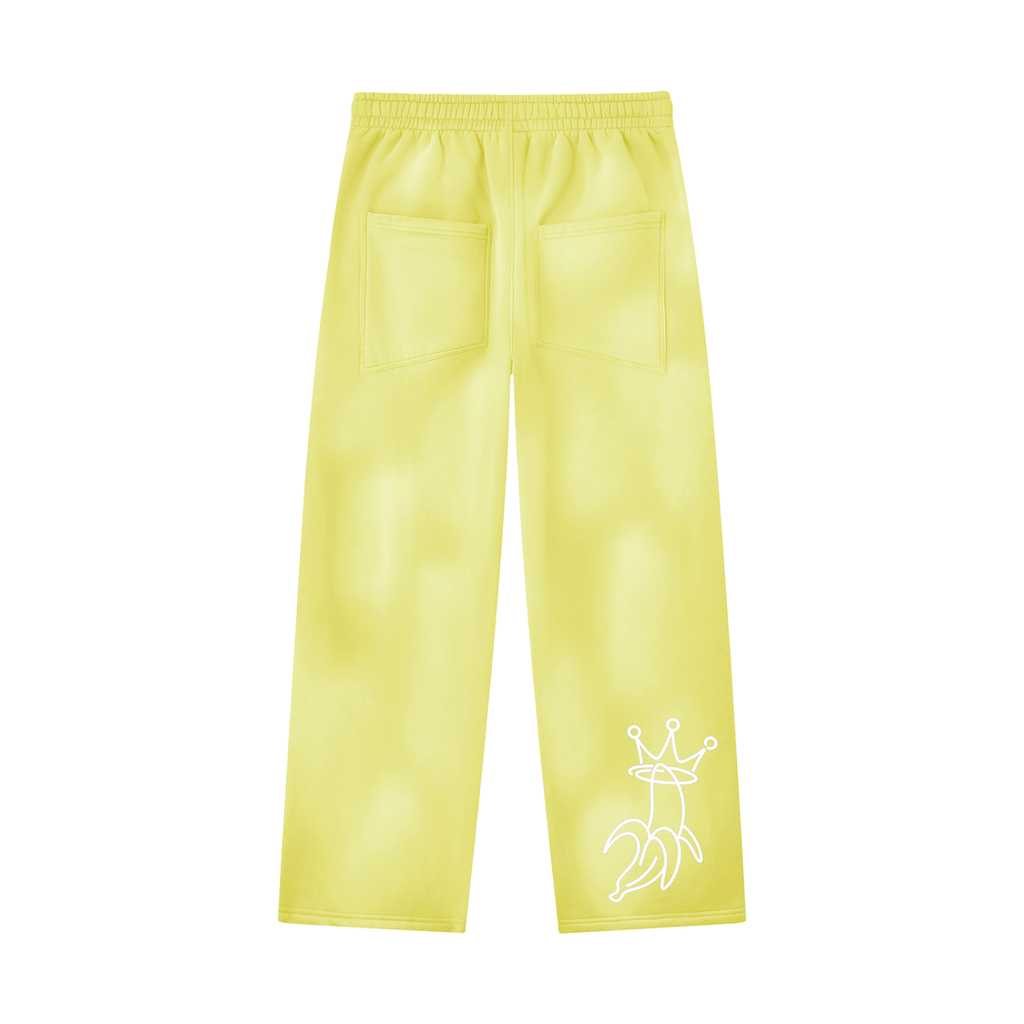 Unisex Sunfade Wide Leg Fleece Sweatpants