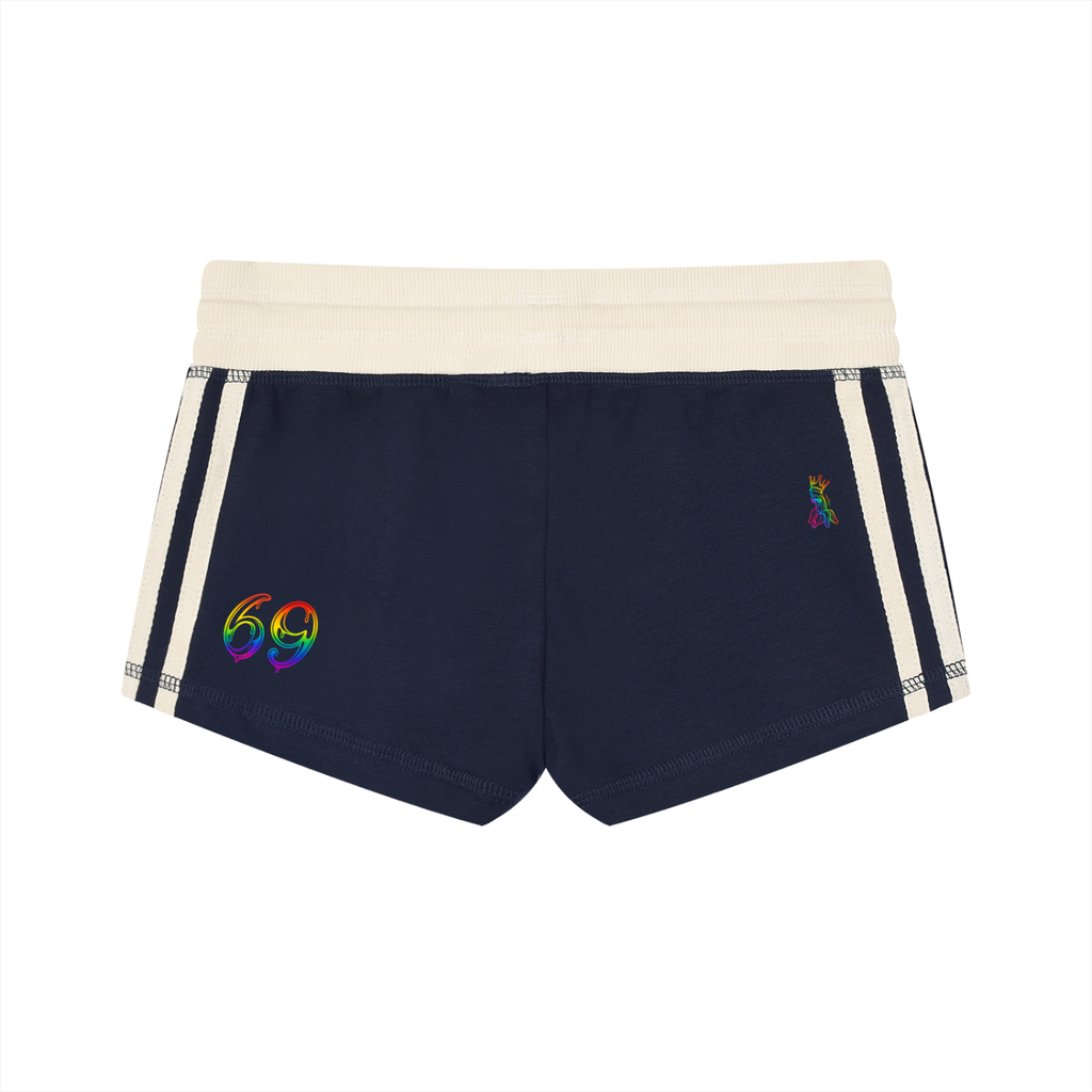 Women's Contrast Stripe Track Shorts