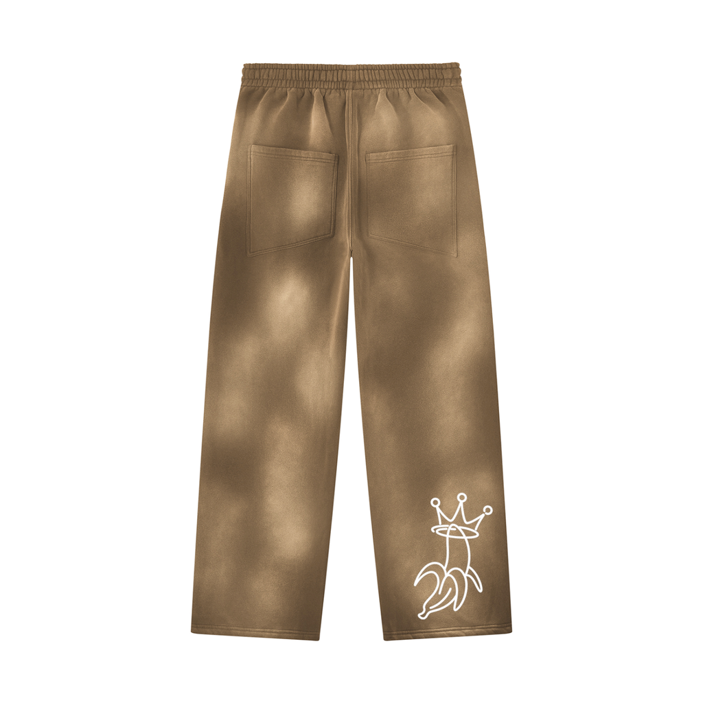 Unisex Sunfade Wide Leg Fleece Sweatpants