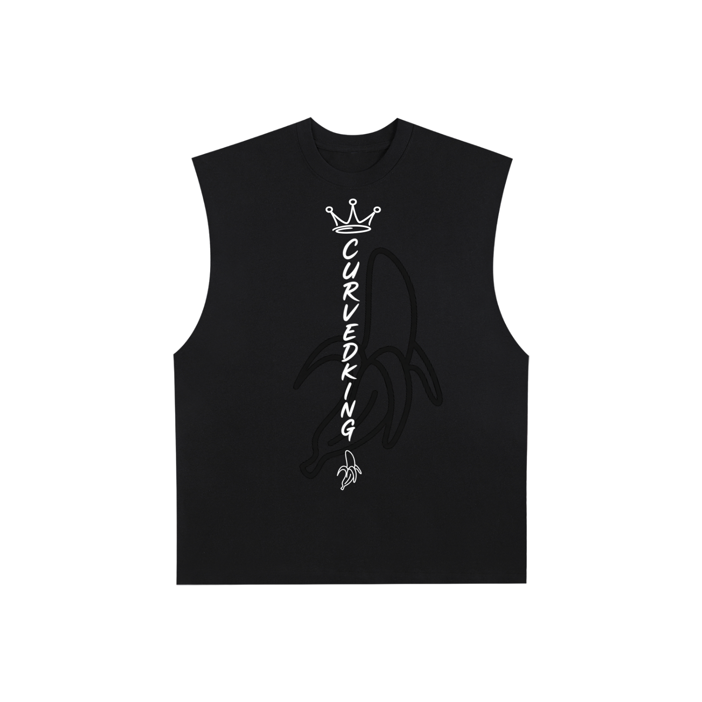 Raw Edge Cotton Tank Top