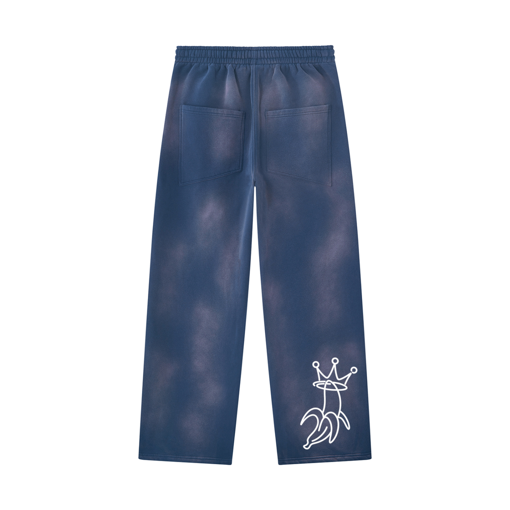 Unisex Sunfade Wide Leg Fleece Sweatpants