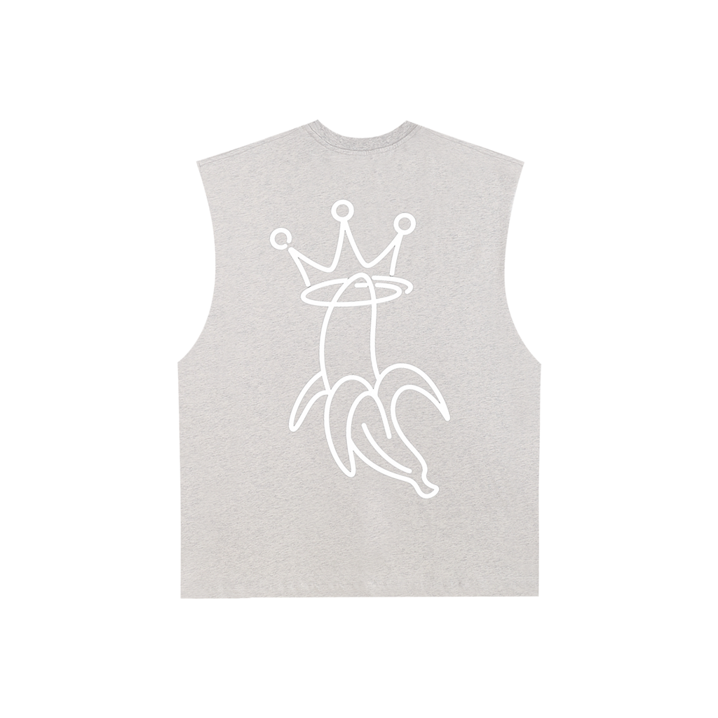 Raw Edge Cotton Tank Top
