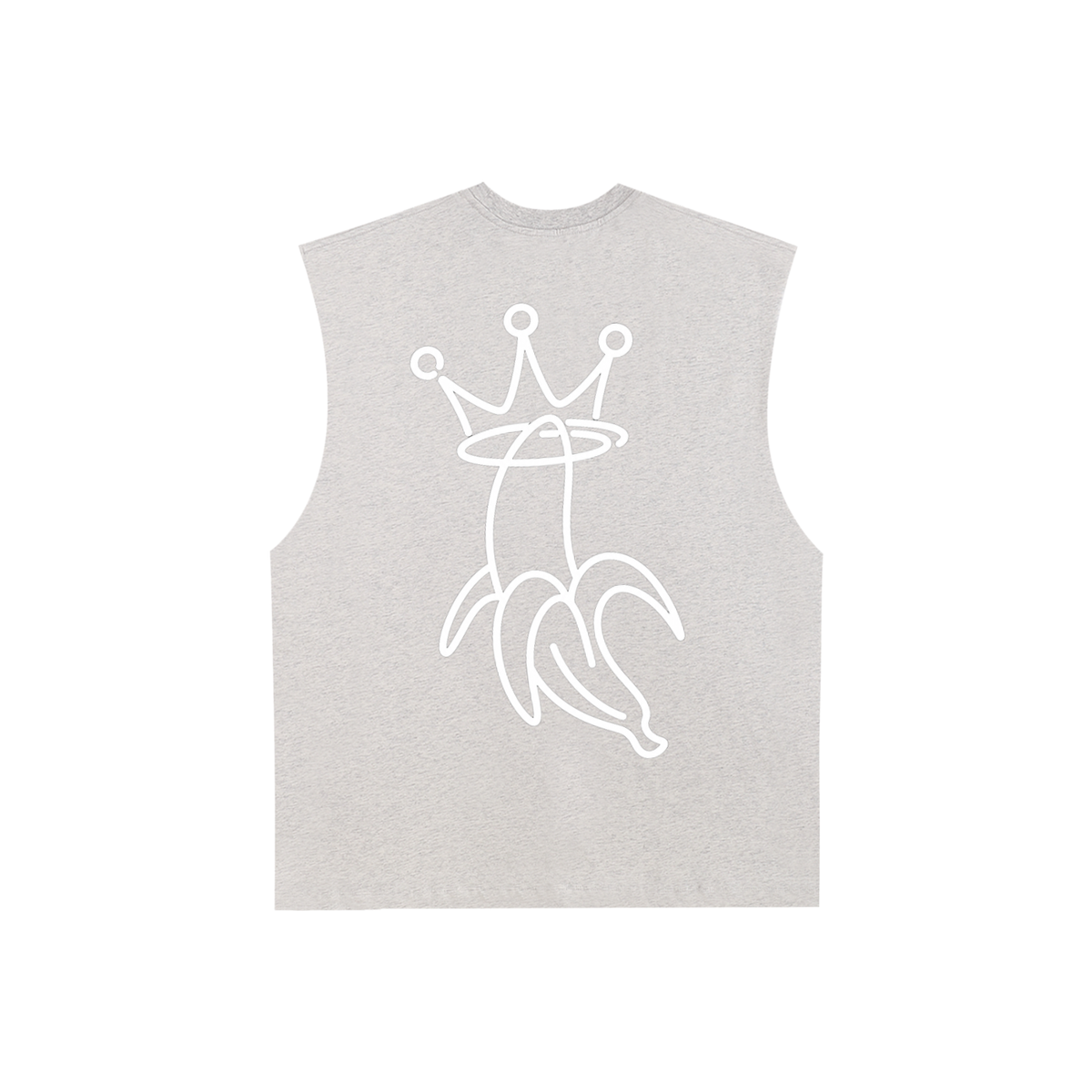 Raw Edge Cotton Tank Top