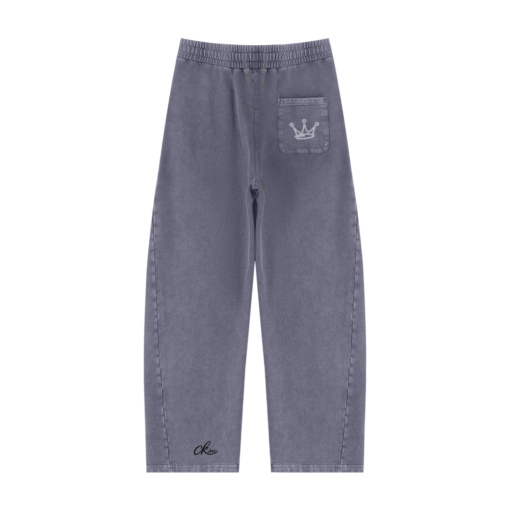 Unisex Mineral Wash Barrel Sweatpants