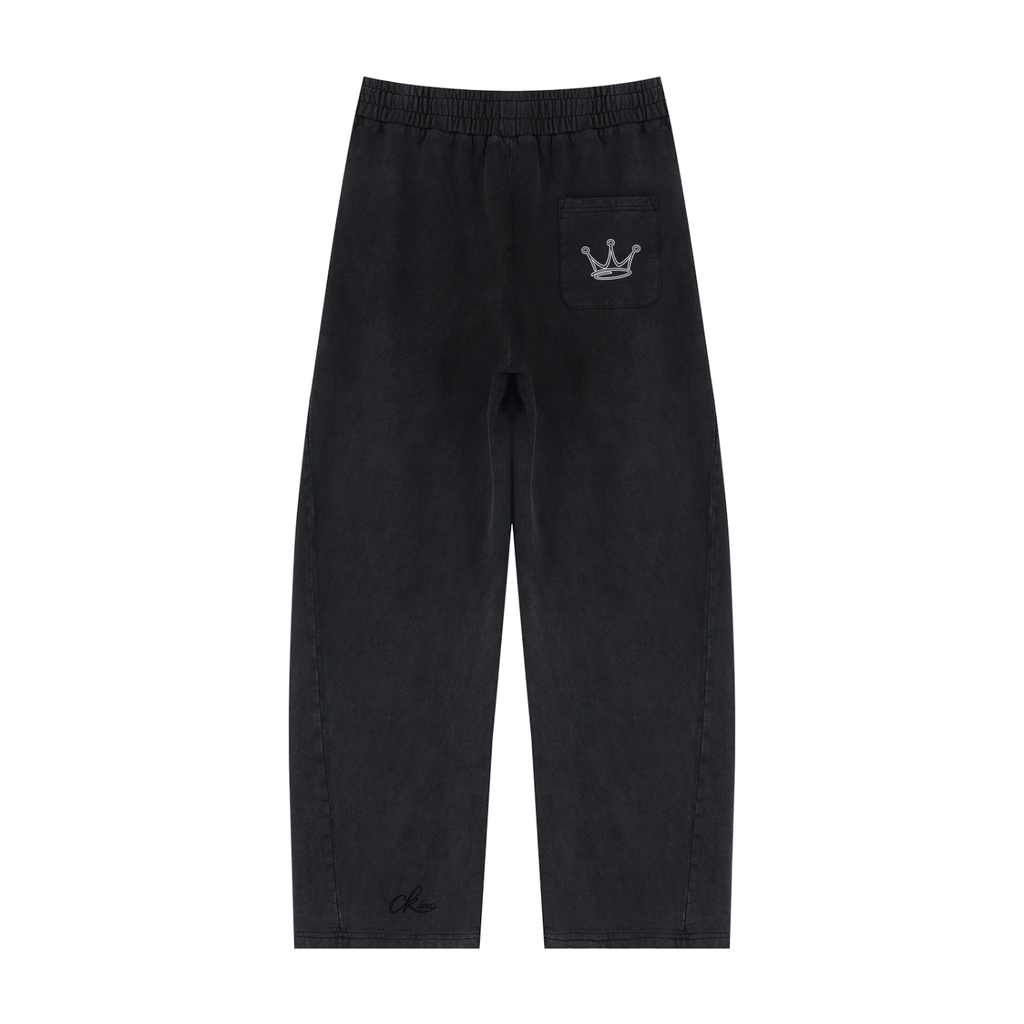 Unisex Mineral Wash Barrel Sweatpants