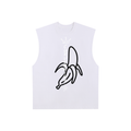 Raw Edge Cotton Tank Top