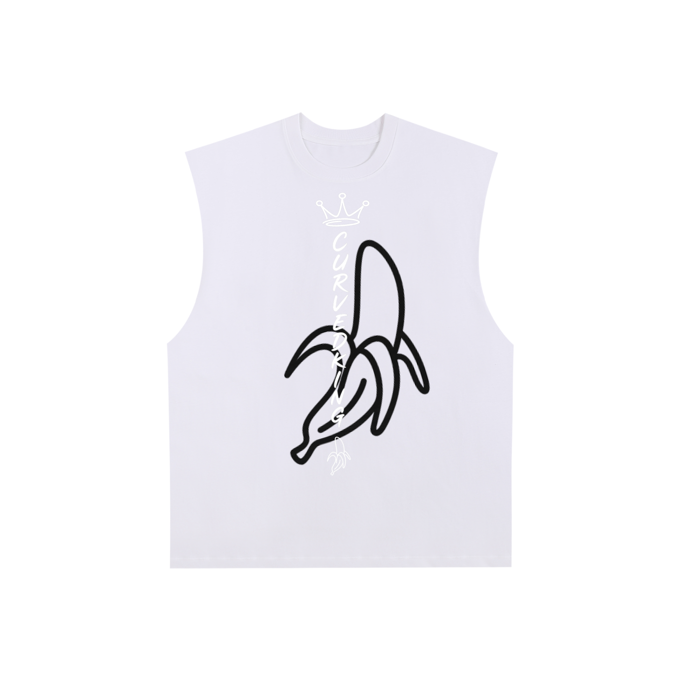 Raw Edge Cotton Tank Top