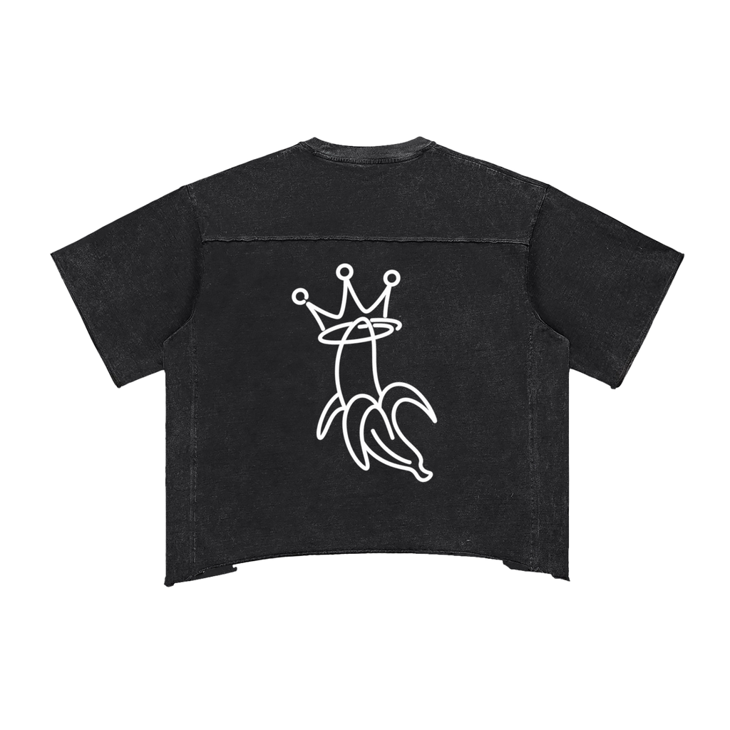 Raw Edge Snow Washed Boxy T-Shirt