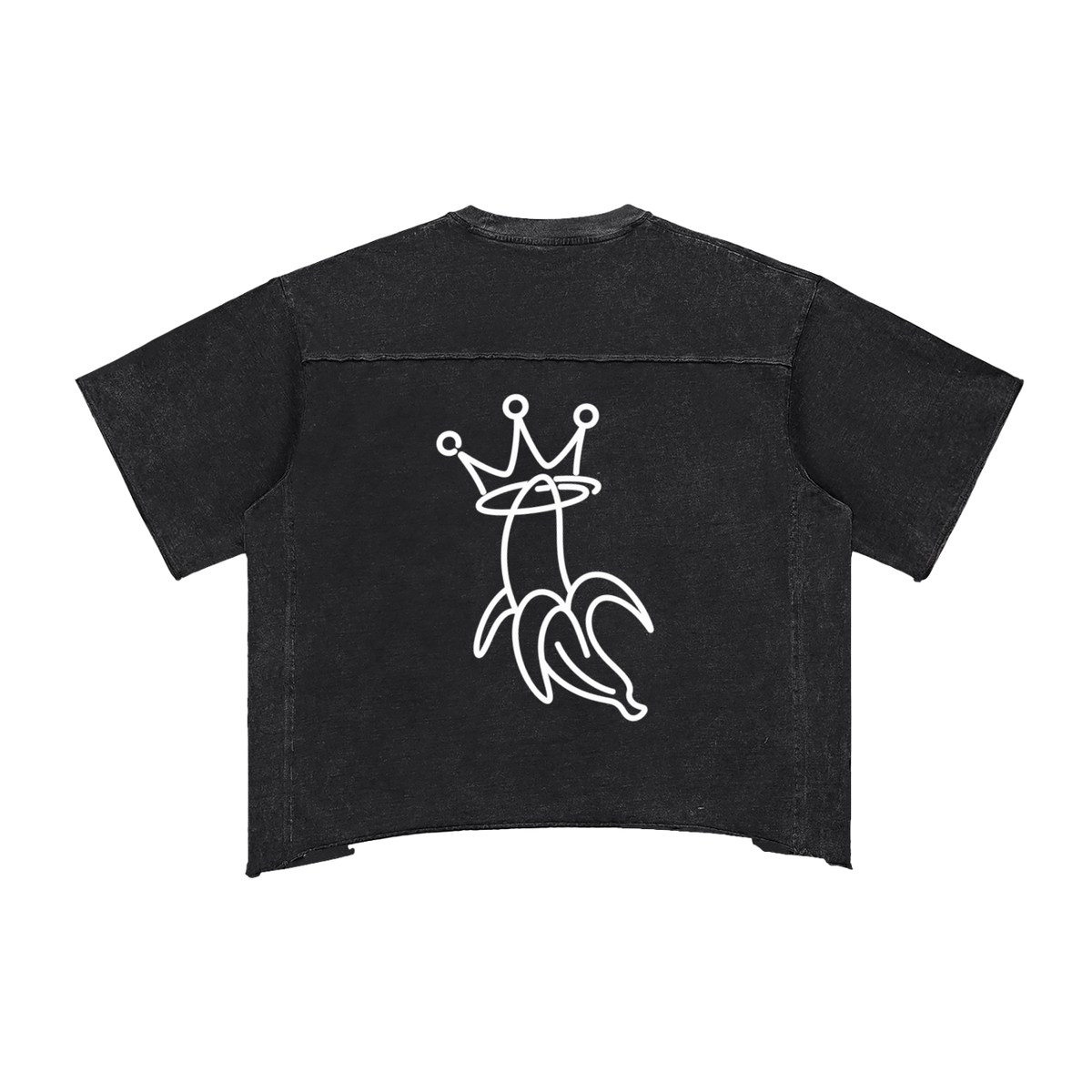 Raw Edge Snow Washed Boxy T-Shirt