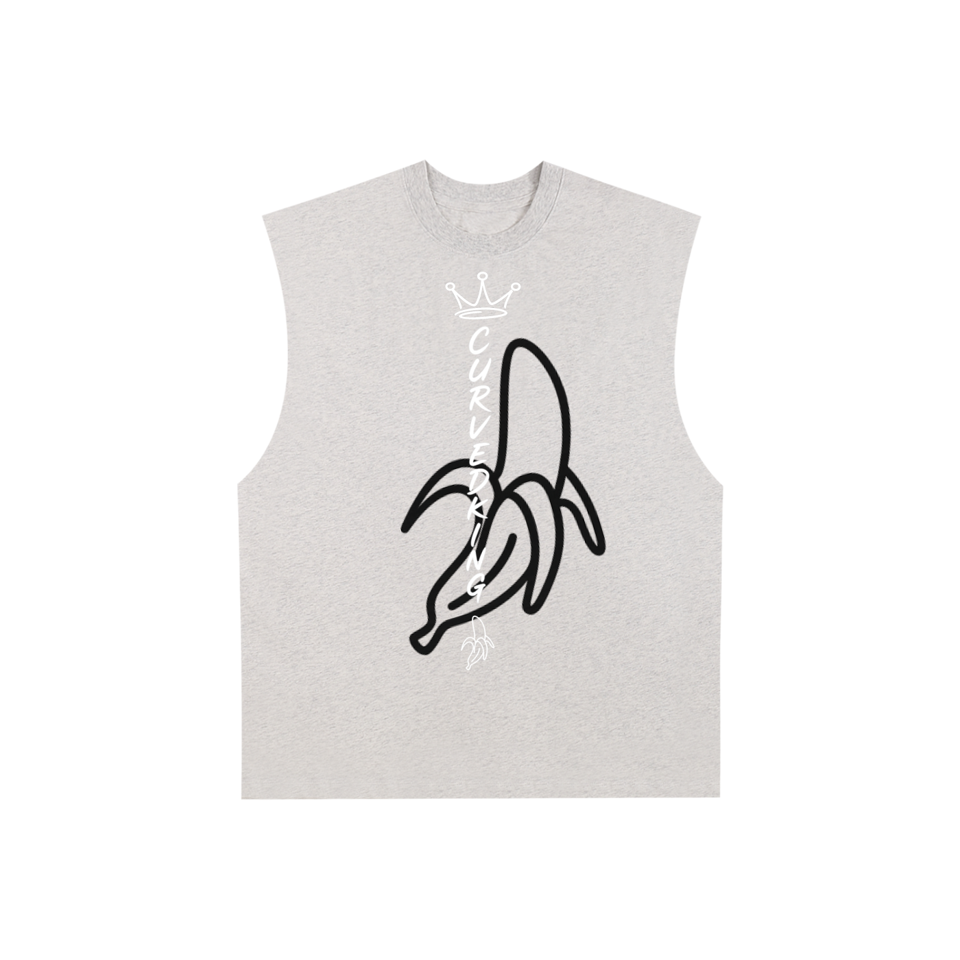 Raw Edge Cotton Tank Top