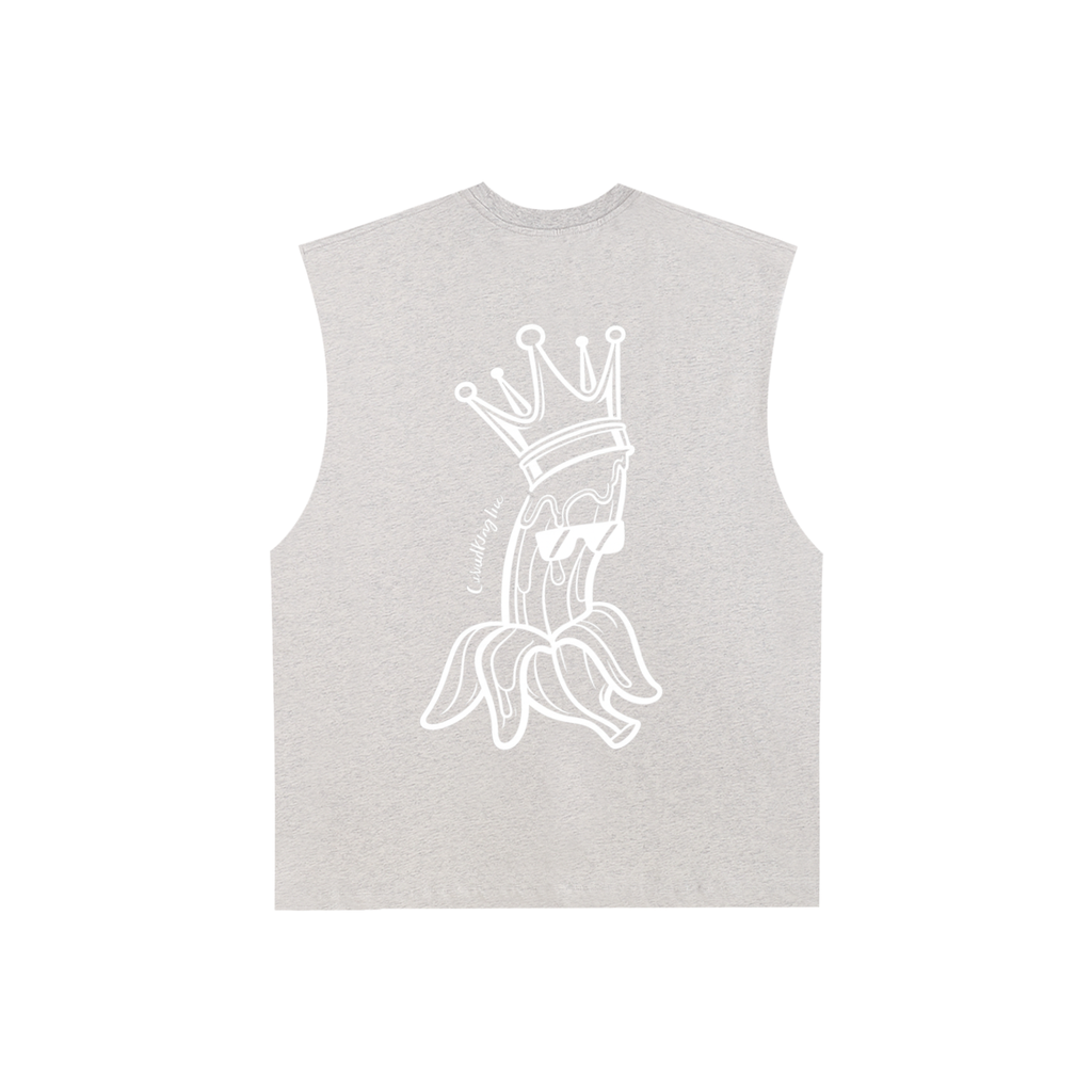 Raw Edge Cotton Tank Top