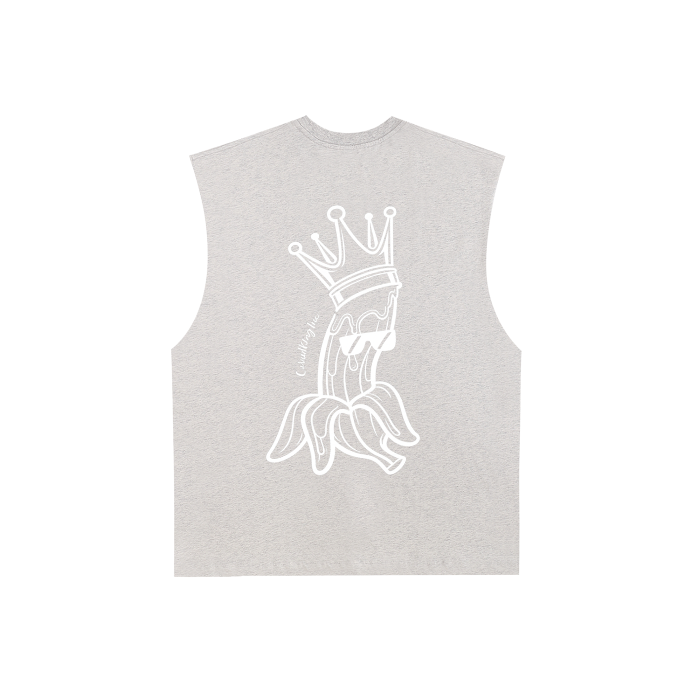 Raw Edge Cotton Tank Top