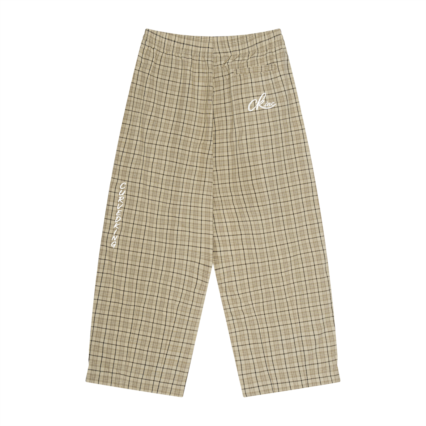 Unisex Plaid Wide Leg Pants