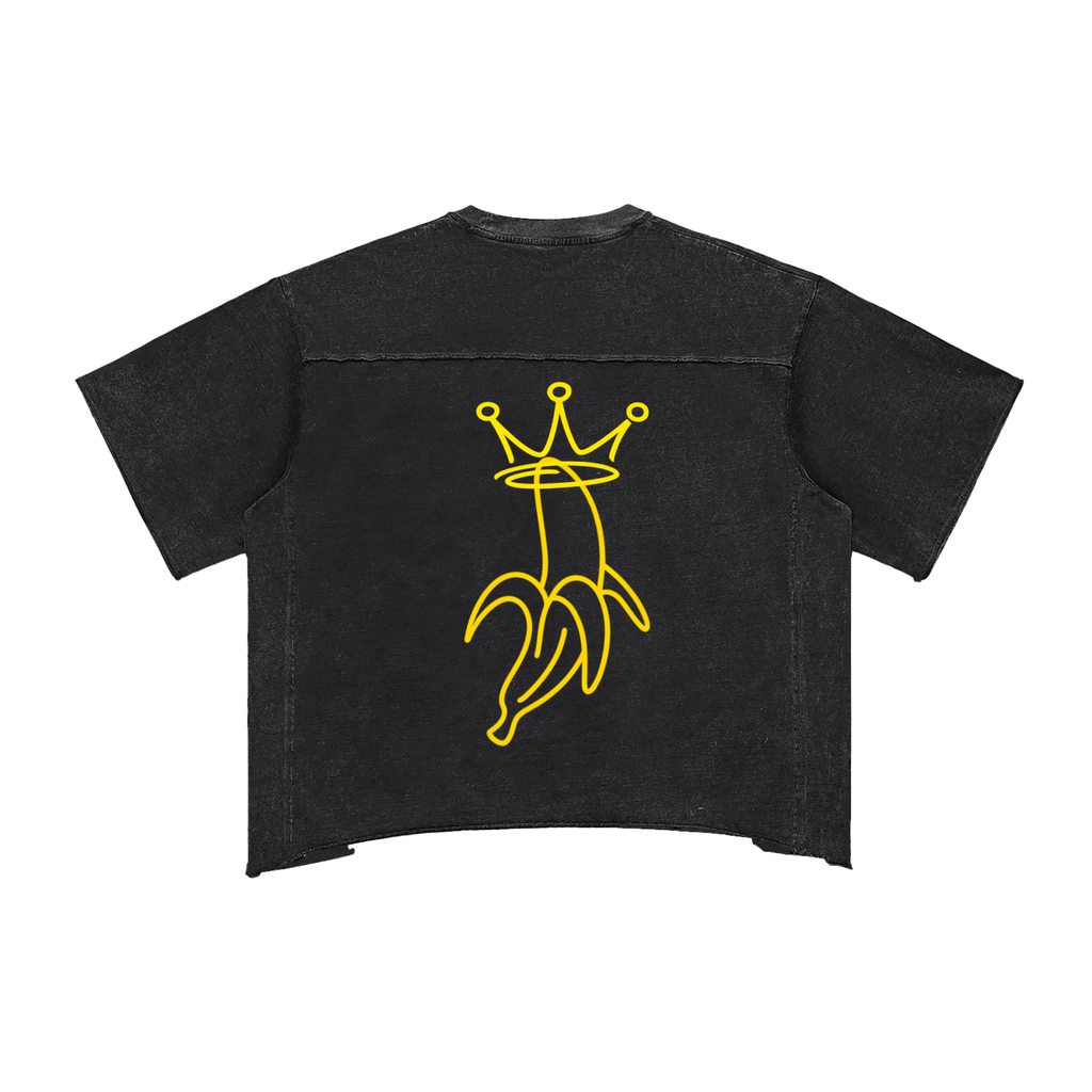 Raw Edge Snow Washed Boxy T-Shirt