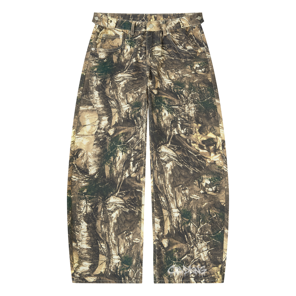 Men's Tree Camo Barrel Leg Pants