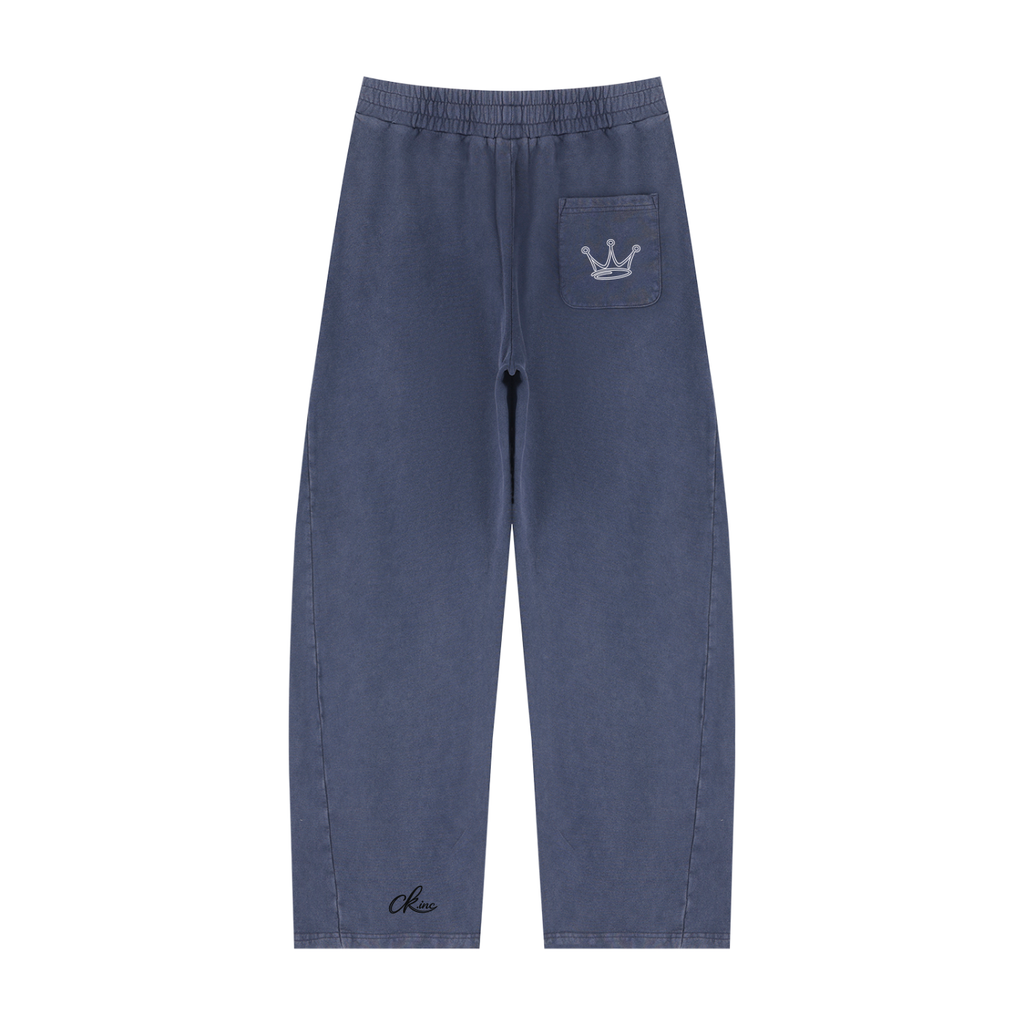 Unisex Mineral Wash Barrel Sweatpants