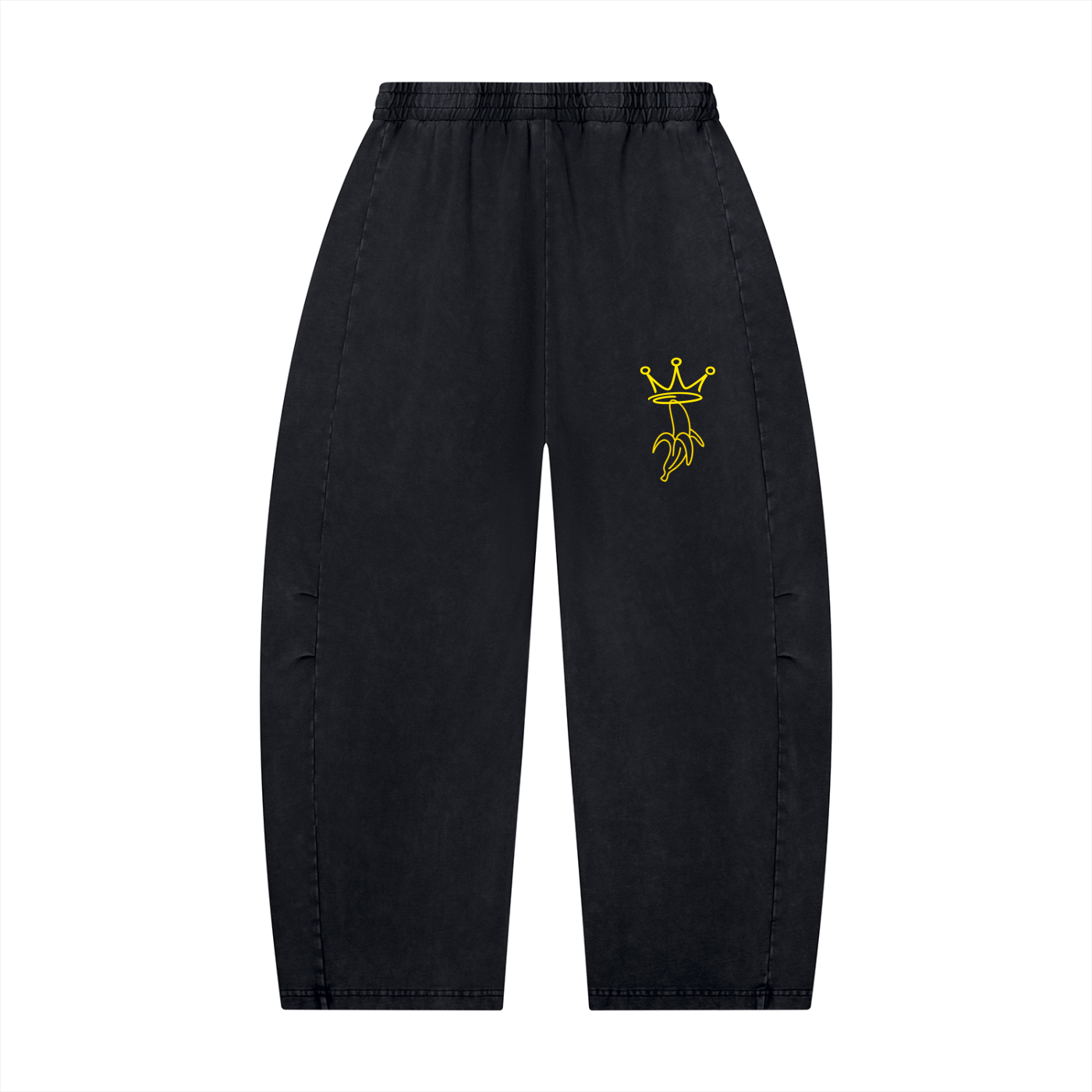 Unisex Mineral Wash Barrel Leg Pants