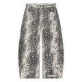 Men's Snake Print Barrel Leg Pants