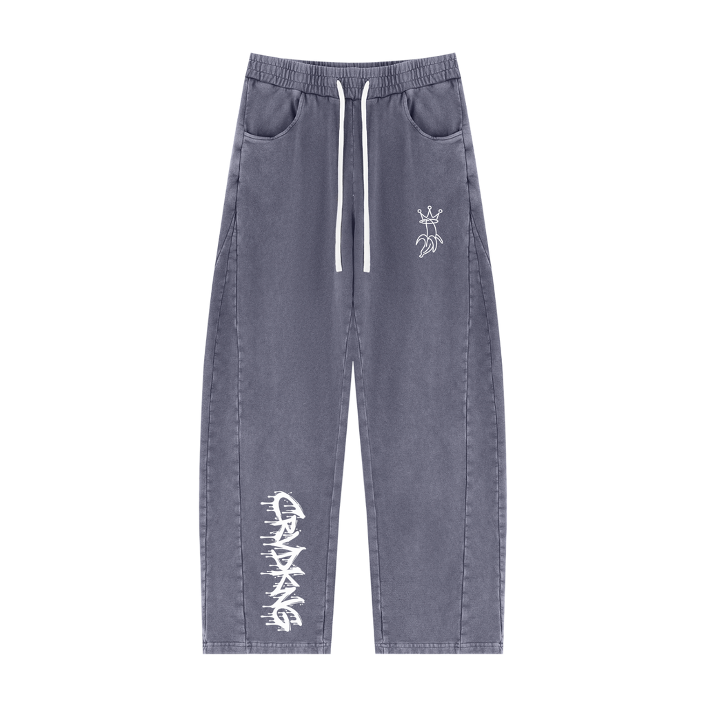 Unisex Mineral Wash Barrel Sweatpants