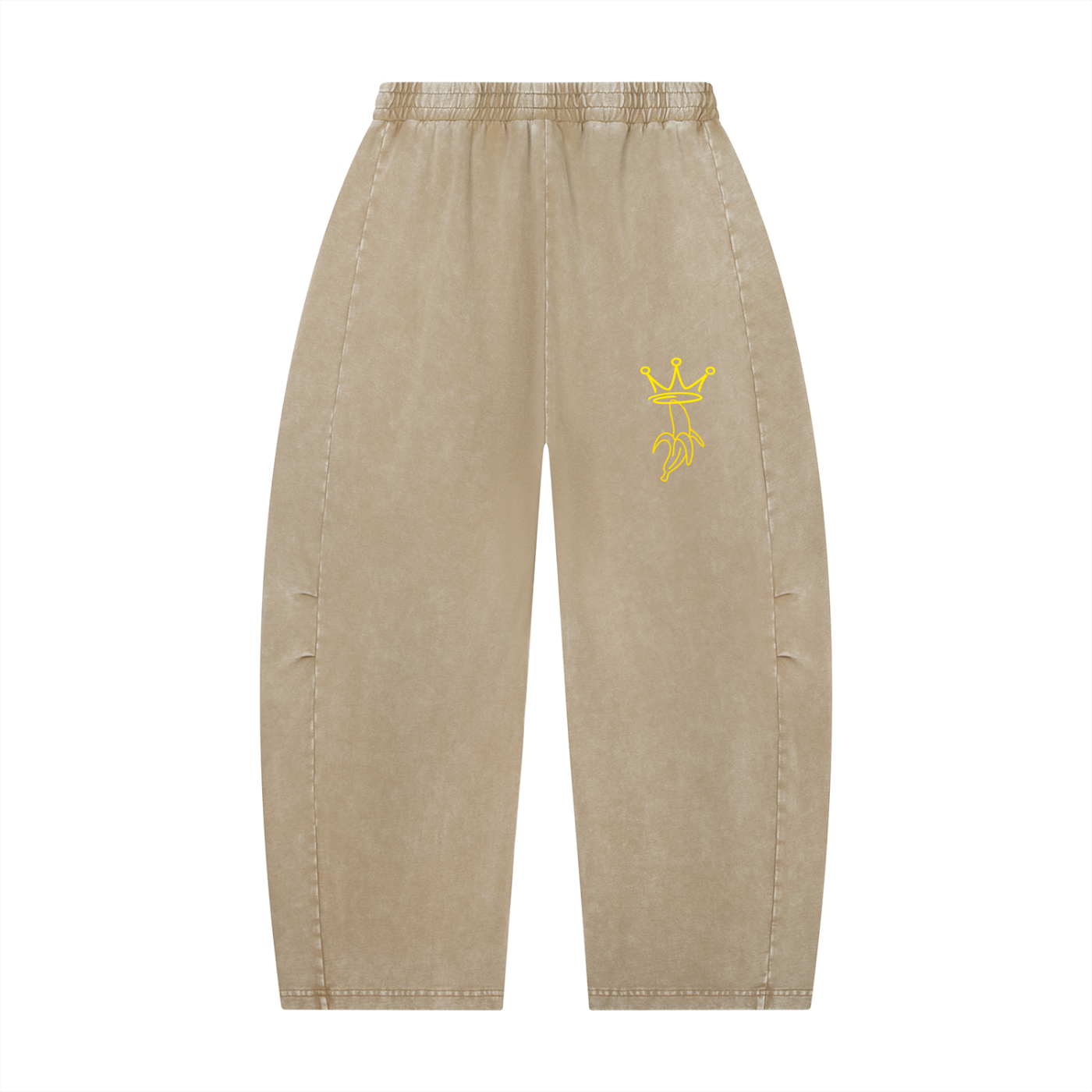 Unisex Mineral Wash Barrel Leg Pants