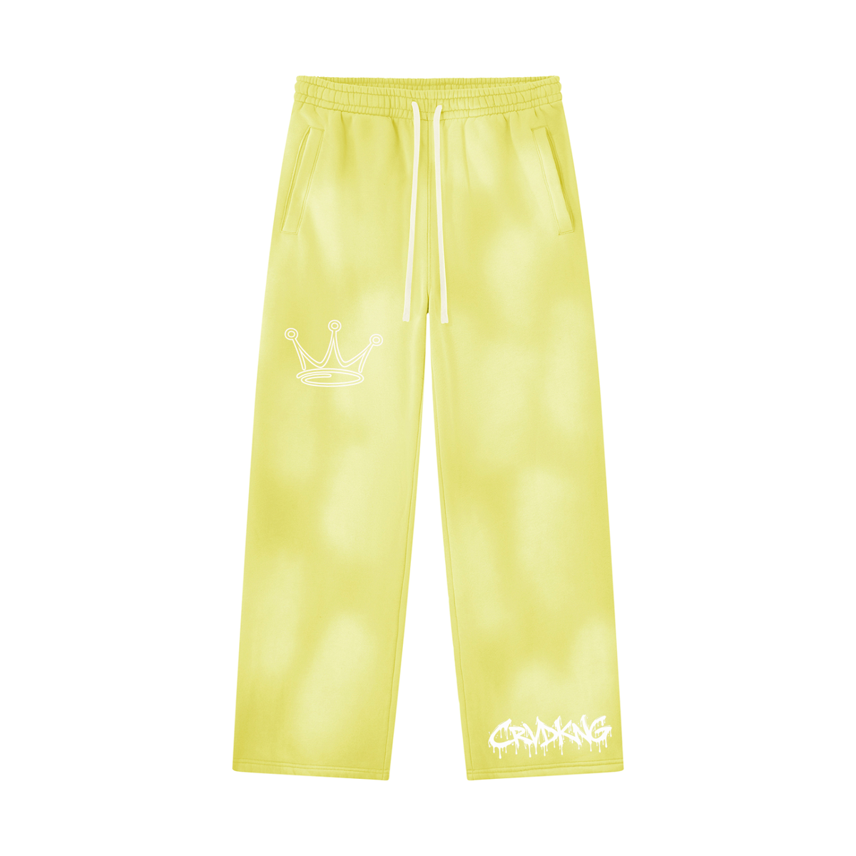 Unisex Sunfade Wide Leg Fleece Sweatpants