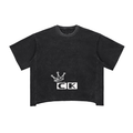 Raw Edge Snow Washed Boxy T-Shirt