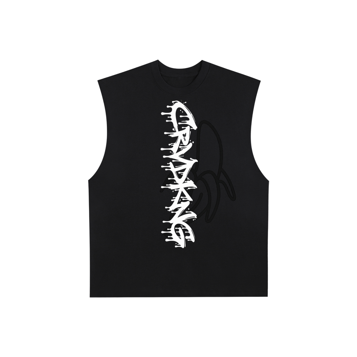 Raw Edge Cotton Tank Top