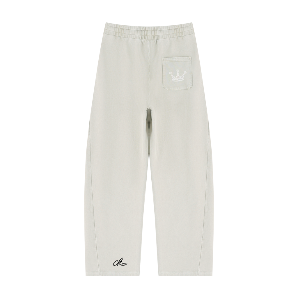 Unisex Mineral Wash Barrel Sweatpants