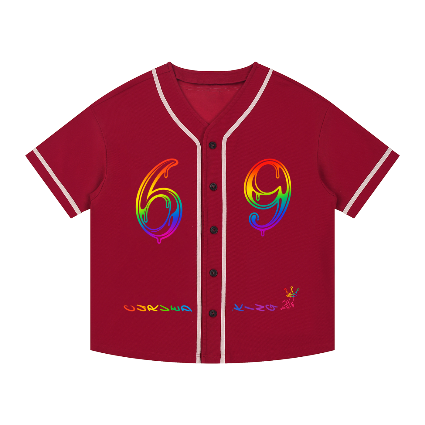 Contrast Piped Button-Up Jersey