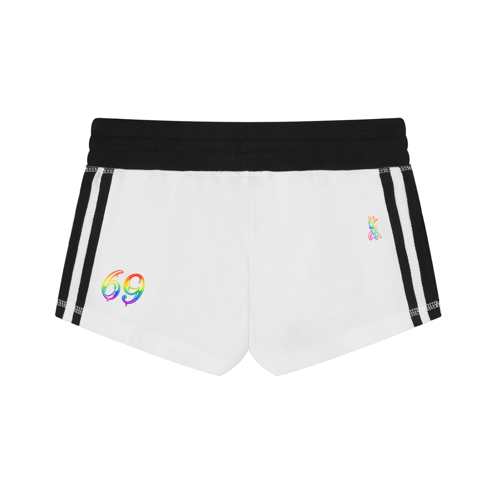 Women's Contrast Stripe Track Shorts