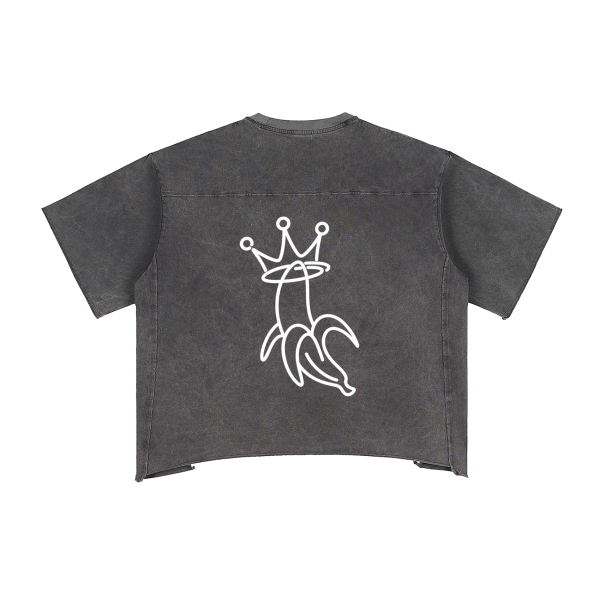 Raw Edge Snow Washed Boxy T-Shirt