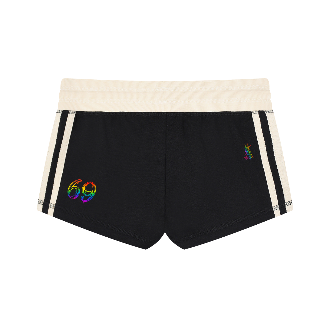 Women's Contrast Stripe Track Shorts