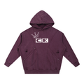 Snow Washed Distressed Panel Pocket Hoodie