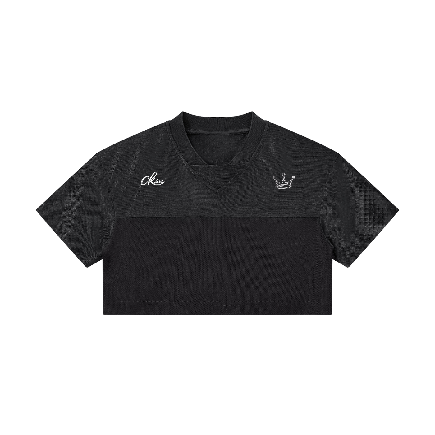 Women’s Cropped Paneled V-Neck Jersey