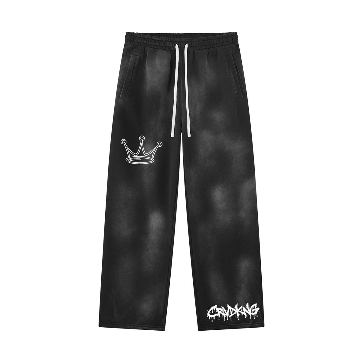 Unisex Sunfade Wide Leg Fleece Sweatpants
