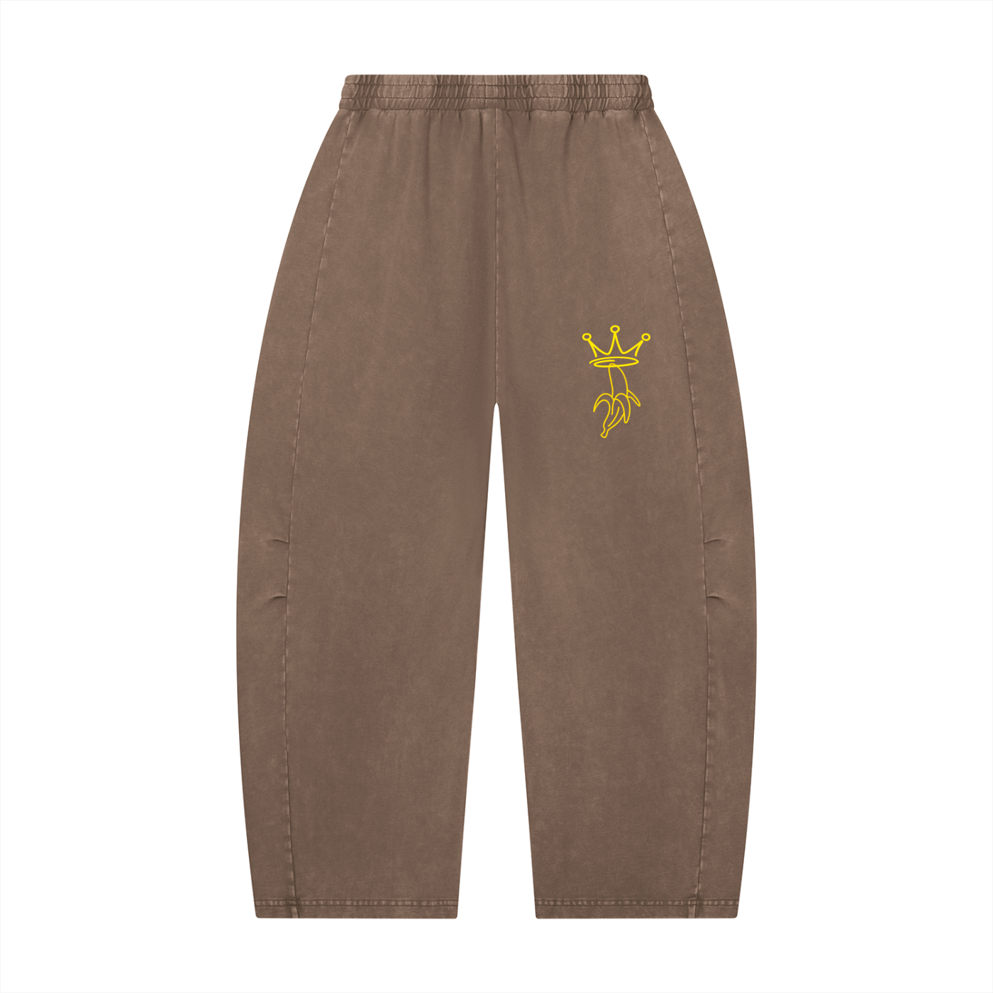 Unisex Mineral Wash Barrel Leg Pants