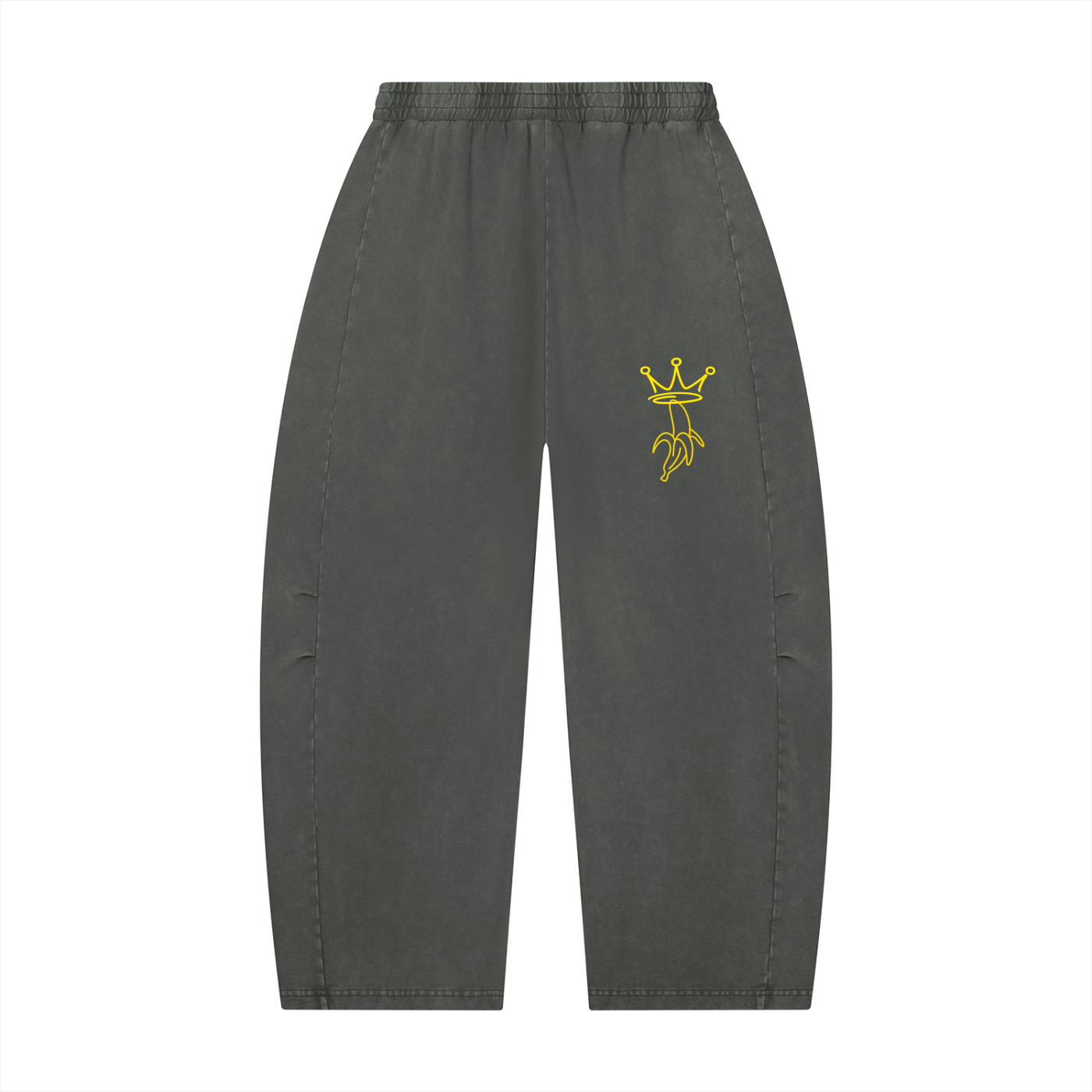 Unisex Mineral Wash Barrel Leg Pants