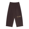 Unisex Plaid Wide Leg Pants