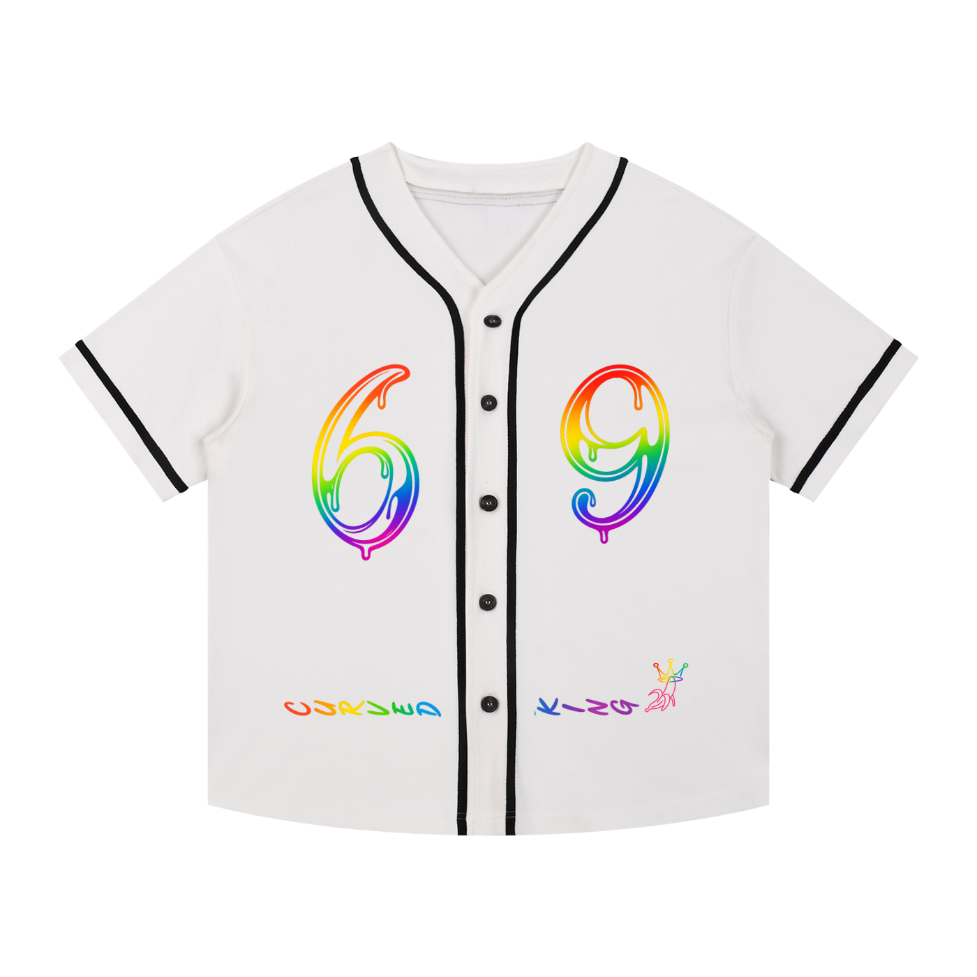 Contrast Piped Button-Up Jersey