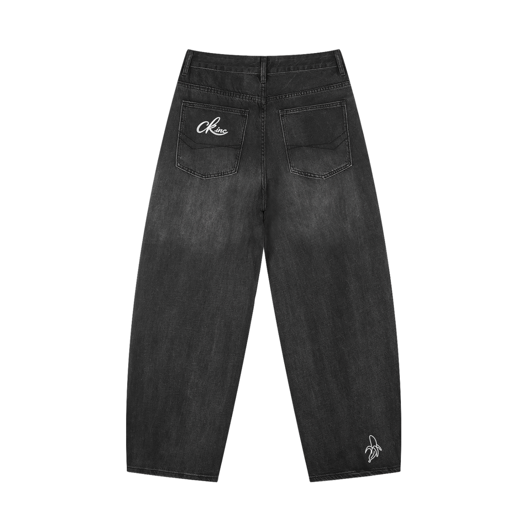 Men's Sunfade Vintage Wash Barrel Leg Jeans